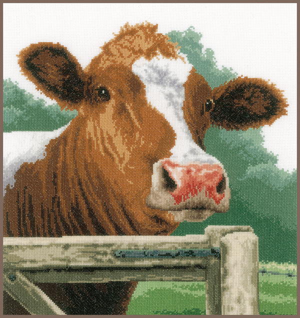 DIY Counted cross stitch kit Wondering cow