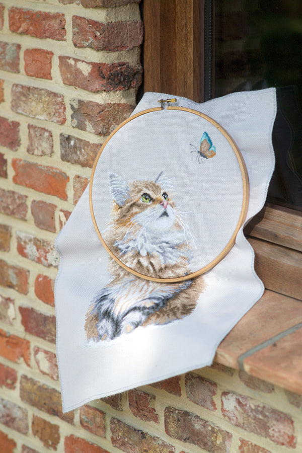 DIY Counted cross stitch kit Forest cat