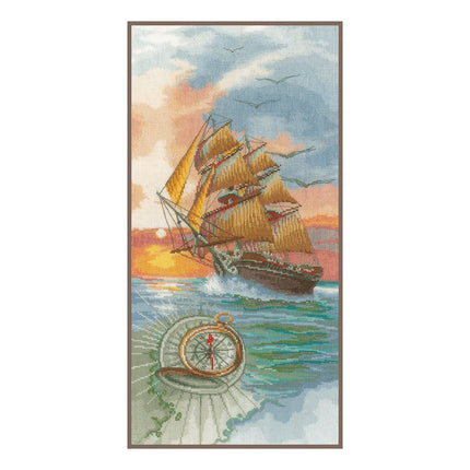 DIY Counted cross stitch kit On a discovery travel