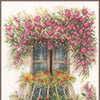 DIY Counted cross stitch kit Flower balcony