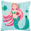 DIY Cross stitch cushion kit Mermaid