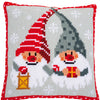 DIY Cross stitch cushion kit Christmas gnomes