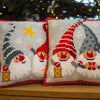 DIY Cross stitch cushion kit Christmas gnomes