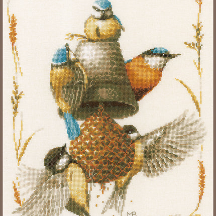 DIY Counted cross stitch kit Feeding time