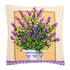 DIY Cross stitch cushion kit Lavender in pot