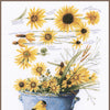 DIY Counted cross stitch kit Helianthus sunflowers