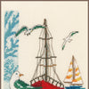 DIY Counted cross stitch kit Sailboat 18 x 21 cm / 7.2" x 8.4"