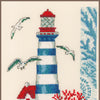 DIY Counted cross stitch kit Lighthouse 18 x 21 cm / 7.2" x 8.4"