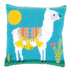 DIY Cross stitch cushion kit Llama