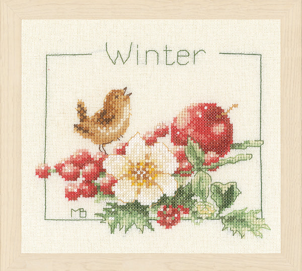 DIY Counted cross stitch kit 4 Seasons set of 4