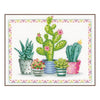 DIY Counted cross stitch kit A plant corner 36 x 30 cm / 14.4" x 12"