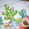 DIY Counted cross stitch kit A plant corner 36 x 30 cm / 14.4" x 12"