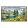 DIY Counted cross stitch kit Mountain landscape 44 x 25 cm / 17.6" x 10"