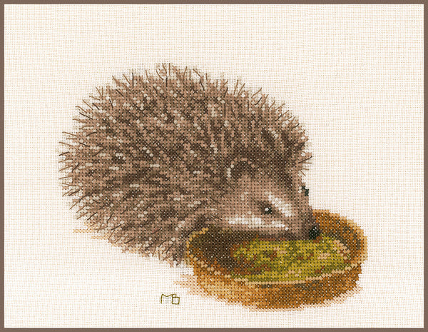 DIY Counted cross stitch kit Hedgehog