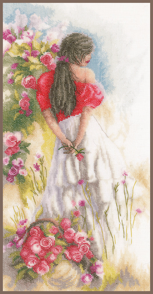 DIY Counted cross stitch kit In the fields