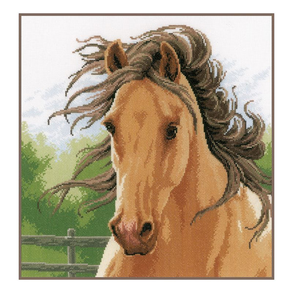 DIY Counted cross stitch kit Mane in the wind