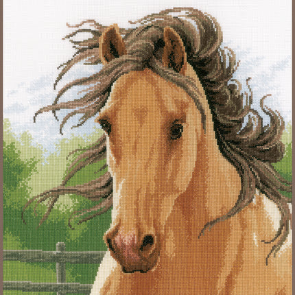 DIY Counted cross stitch kit Mane in the wind