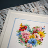 DIY Counted cross stitch kit Heart of flowers 25 x 25 cm / 10" x 10"