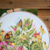 DIY Counted cross stitch kit Butterflies & coneflowers