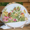 DIY Counted cross stitch kit Butterflies & coneflowers