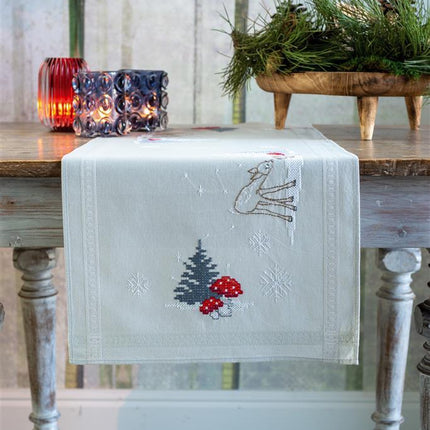 DIY Table Runner kit "Table runner kit Winter Christmas landscape"