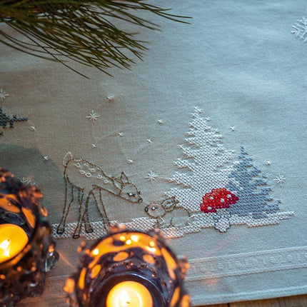 DIY Table Runner kit "Table runner kit Winter Christmas landscape"