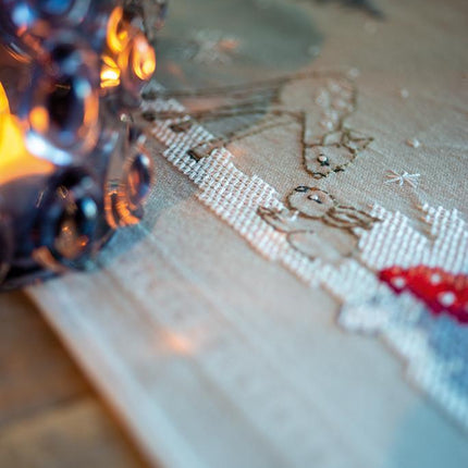 DIY Table Runner kit "Table runner kit Winter Christmas landscape"