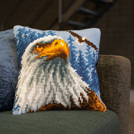 DIY Cross stitch cushion kit Eagle