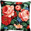 DIY Cross stitch cushion kit Roses