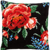 DIY Cross stitch cushion kit Rose