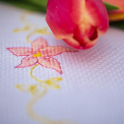 DIY Table Runner kit "Aida table runner kit Colourful flowers"