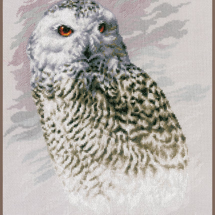 DIY Counted cross stitch kit Snowy Owl