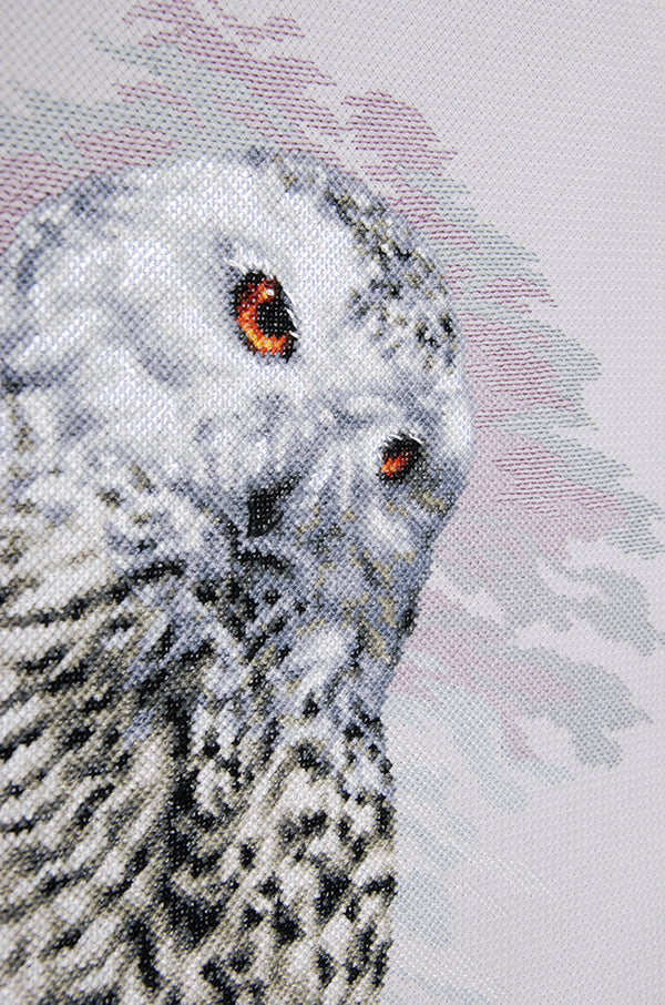 DIY Counted cross stitch kit Snowy Owl