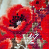 DIY Counted cross stitch kit Girl in a poppy field 33 x 34 cm / 13.2" x 13.6"