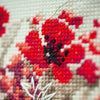 DIY Counted cross stitch kit Girl in a poppy field 33 x 34 cm / 13.2" x 13.6"