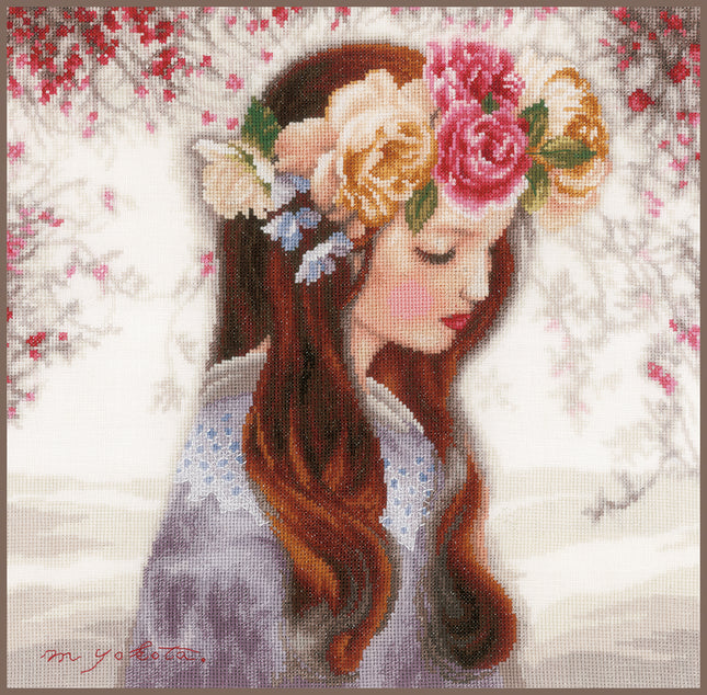 DIY Counted cross stitch kit "The Day when Flowers"