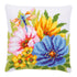 DIY Cross stitch cushion kit Colourful spring flowers