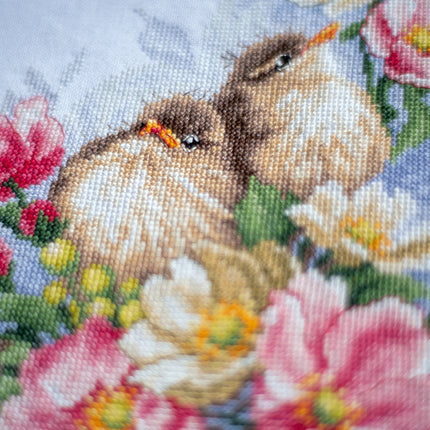 DIY Counted cross stitch kit Flower branch guardians