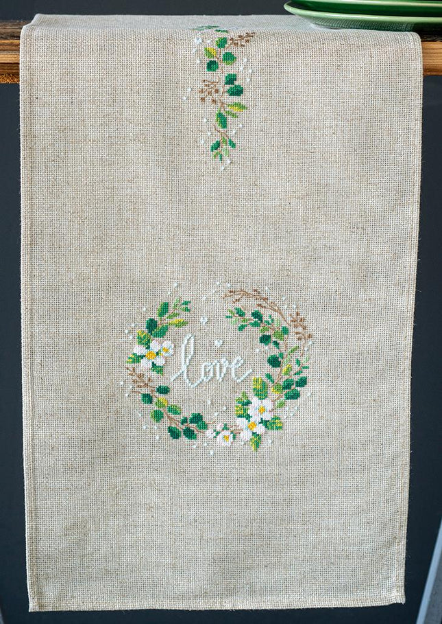 DIY Table Runner kit "Table runner kit Love"