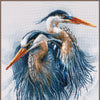 DIY Counted cross stitch kit Great blue herons