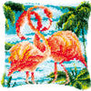 DIY Latch Hook Cushion Kit "Flamingos"