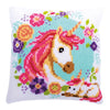 DIY Cross stitch cushion kit Mother and baby unicorn