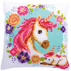 DIY Cross stitch cushion kit Mother and baby unicorn