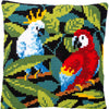 DIY Cross stitch cushion kit Tropical birds