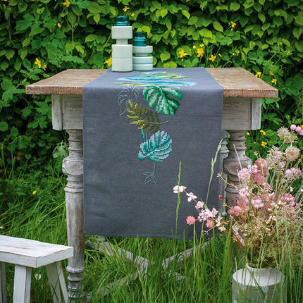 DIY Table Runner kit "Table runner kit Botanical leaves"