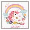 DIY Counted cross stitch kit Mother and baby unicorn 28 x 28 cm / 11.2" x 11.2"