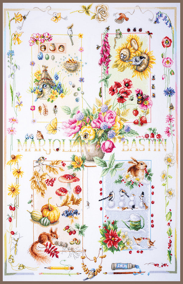 DIY Counted cross stitch kit Four seasons