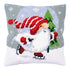 DIY Cross stitch cushion kit Christmas gnome on ice