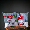 DIY Cross stitch cushion kit Christmas gnome on ice