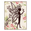 DIY Counted cross stitch kit Flower fairy silhouette